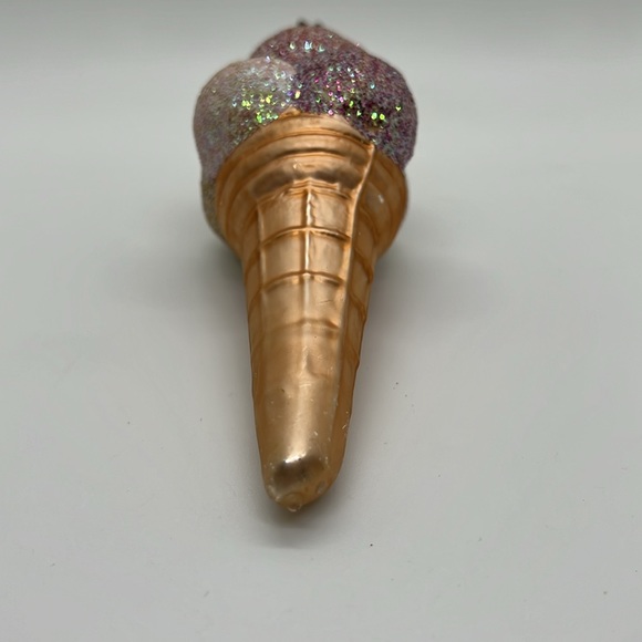 Christopher Radko Handblown Glass Ice Cream Cone Ornament - Picture 6 of 7